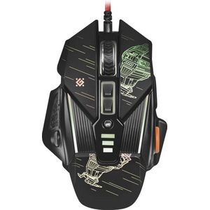 Defender - Starx GM-390L - Muis - Zwart - Bedraad