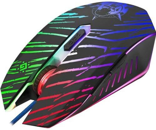 Defender - GM-590L DARK AGENT - Gaming Muis - Zwart - Bedraad - 12800dpi