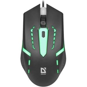 Defender - HIT MB-601 OPTIC LED - Muis - Zwart - 1200 DPI