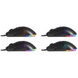 Defender - GM-620L SHEPARD - Gaming Muis - Zwart - Bedraad - 12800dpi
