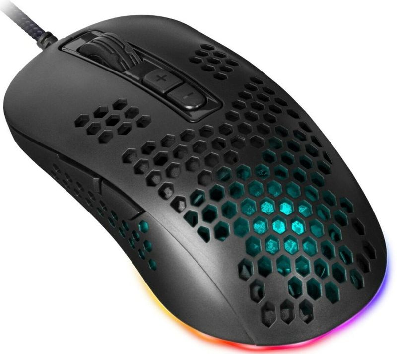 Defender - GM-620L SHEPARD - Gaming Muis - Zwart - Bedraad - 12800dpi