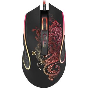 Defender - Venom GM-640L - Muis - Zwart - Bedraad