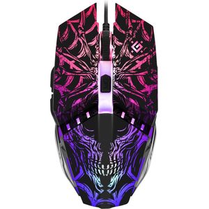 Defender - GM-670L - Optische Gaming Muis - Zwart - Bedraad - 2400 DPI