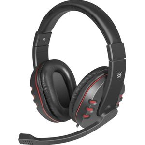 Defender Warhead G-160, zwart (Bedraad), Gaming headset, Rood, Zwart