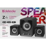 Defender - Z4 - Speaker - Zwart - 2.1 Geluidsysteem