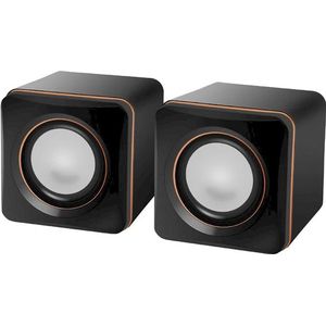 Defender SPK 33 - Luidspreker - voor PC - USB - 5 Watt - zwart, oranje, PC-luidspreker, Zwart