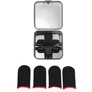 BASTO Handvat Game Controller, Fysieke Sleutels Gaming Finger Sets voor PUBG Joystick Metal Mobile Game Artifact