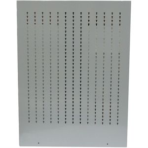 MSS - Modulaire InrichtingsSysteem - Stalen Ophangpaneel - Geperforeerd - Elektrostatisch Gepoedercoat