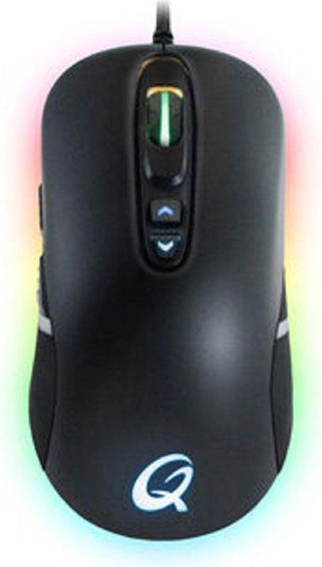 Qpad - Dx-80 - Gamingmuis - Zwart - PMW 3325 Sensor - RGB Verlichting