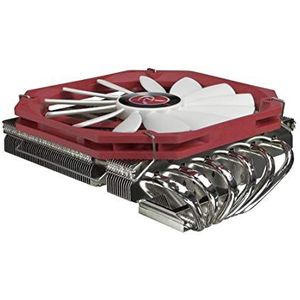 RAIJINTEK Pallas Low Profile CPU-koeler met zes warmtepipes en 140 mm ventilatorkoeling, gaming-pc voor MIITX-behuizing, ideale pc-koeler voor HTPC