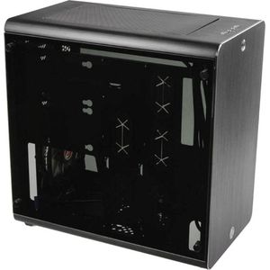 Raijintek THETIS Midi-tower PC-behuizing Zwart 1 voorgeïnstalleerde LED-ventilator, Zijvenster, Stoffilter