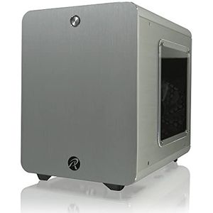 Raijintek METIS Plus Mini-ITX Computer Behuizing, Tower Case, Mini behuizing PC, PC - behuizing Silent, Boxen Tower, Mini ITX Gaming (zilver)