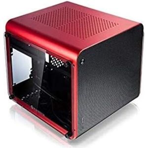 Raijintek Metis Evo TG (Mini-ITX), PC-behuizing, Zwart, Transparant, Rood