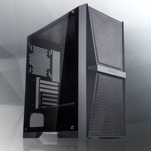 RAIJINTEK - SILENOS MS - Midi Tower Behuizing - Zwart - Gehard Glas