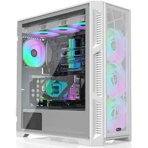 Raijintek - PONOS Ultra Mesh Midi-Tower - Gehard Glas - Wit