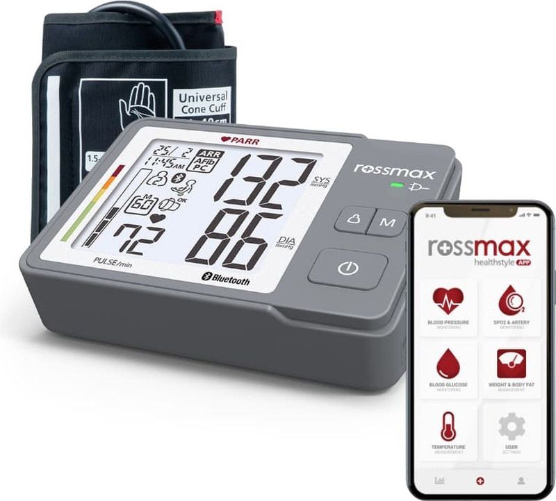 Rossmax - Z5 - Bloeddrukmeter - Bovenarm - Bluetooth - Klinisch Gevalideerd