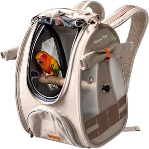 Ibiyaya X BirdTricks TrackPack - Vogelrugzak - Rugzak Voor Vogels - Met Zitstok - 30x27x42cm