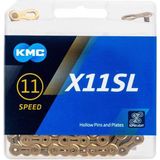 KMC X11SL 11 speed ketting, Ti-Ni goud, 118 schakel