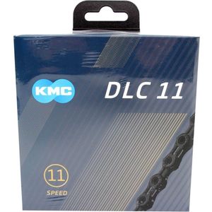 Kmc fietsketting dlc 11 118 schakels - zwart, diamond durability, 243g