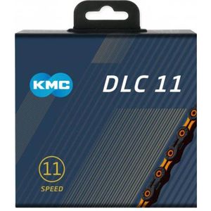 KMC DLC Fahrradkette 11-fach 118 Glieder OrangeSchwarz