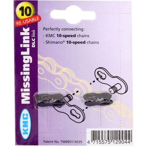 KMC MissingLink 10 DLC - 10 -Geschwindigkeitskettenanschluss, 5,88 mm, schwarz