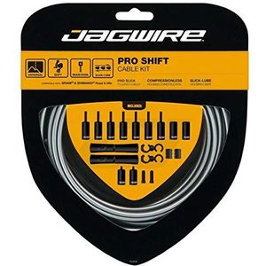 Jagwire PCK501 Set met kabel en beschermhoezen, uniseks, voor volwassenen, Ice Gray