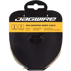 Jagwire Dropper Inner Cable-Pro Polished Stainless-0,8 x 2000 mm Telescopisch zadel voor volwassenen, uniseks, zwart, eenheidsmaat