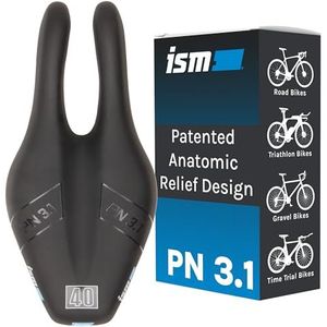 ISM - PN3.1 Zadel - Zwart - Cr-Mo - Breedte 120mm