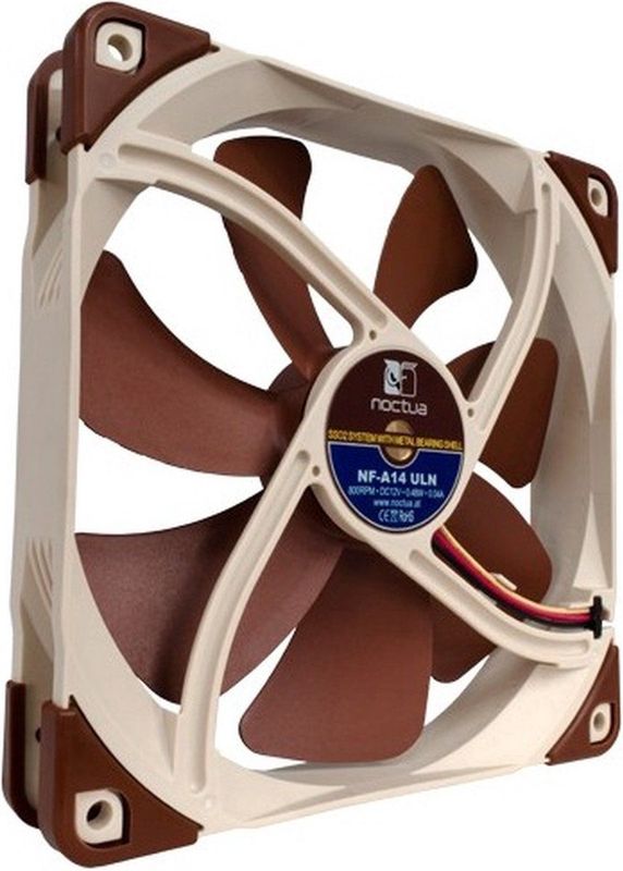 Noctua NOC-NF-A14-ULN hardwarekoeling Computer behuizing Ventilator 14 cm Beige, Bruin 1 stuk(s)