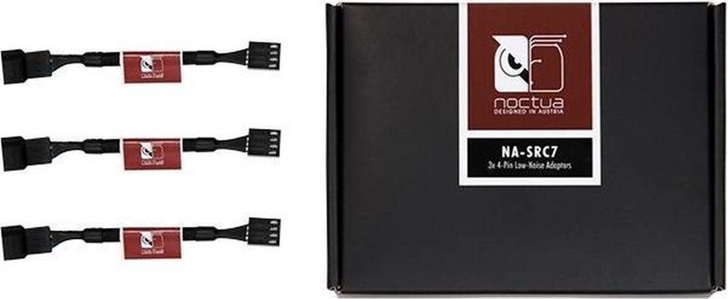 Noctua NA-SRC7 - Low-Noise Adaptor-Kabels - Zwart - 4-Pins