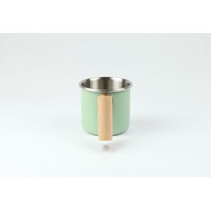 Camp mug - beker van roestvrĳ staal - kalas - 400ml - kleur mint groen
