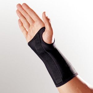 Polsbrace - Zwart - Elastisch - Met Verwijderbare Spalk