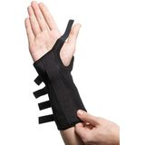 Polsbrace - Zwart - Elastisch - Met Verwijderbare Spalk