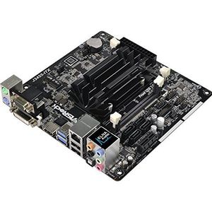 Asrock J3455-ITX Moederbord zwart/grijs/bruin/rood