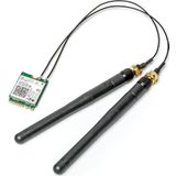 ASRock - DeskMini WiFi Kit - Netwerkadapter - WiFi, Bluetooth - Inclusief M.2 Module en Antennes