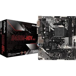 Moederbord AMD Asrock B450M-HDV R4.0