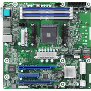 Asrock Rack X470D4U - Moederbord - Micro ATX - Socket AM4