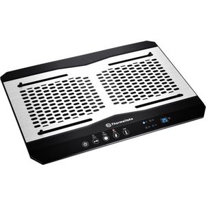 Thermaltake CL-N002-PL12BL-A notebook cooling pad 1300 RPM Aluminium, Zwart