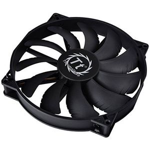 Thermaltake CL-F015-PL20BL-A PURE 20 ventilator 800 omw/min 200 mm ventilator (3-polig 20), Zwart