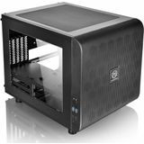 Thermaltake Core V21 Micro ATX Tower zwart frontansl. 2xUSB3.0 1xHD Audio Zijvenster 5 Uitbreidingsplaten Behuizing stapelbaar