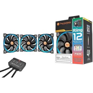 Thermaltake - Riing - PC Ventilator - Zwart - 120 mm - 3 x RGB