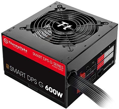 Thermaltake - SMART DPS G - Voeding - Rood - Zwart - 600W