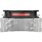 Thermaltake - Riing Silent 12 - Processorkoeler - Zwart - Rood - Zilver
