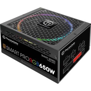 Thermaltake SMART PRO RGB SPR-650AH3FSB-R - Voedingseenheid (intern) (650 W), PC-voedingseenheid, Zwart