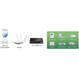 Edimax ES-5104PH V2 Fast Ethernet Switch met 5 poorten - 4x Power over Ethernet (PoE+) - max. 60W / zwart