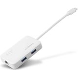 Edimax USB-C hub naar 3x USB 3.0 + Gigabit Ethernet-poort