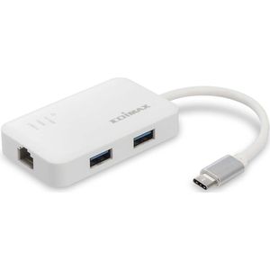 Edimax EU-4308 - USB-C naar 3-poorts USB 3.0 Gigabit Ethernet Hub