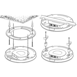 Edimax CAP1300 - 2 x 2 AC1300 Wave 2 Dual Band PoE Access Point voor plafondmontage