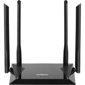 Draadloze Router AC1200 2.4/5 GHz (Dual Band) 10/100 Mbit Zwart Edimax