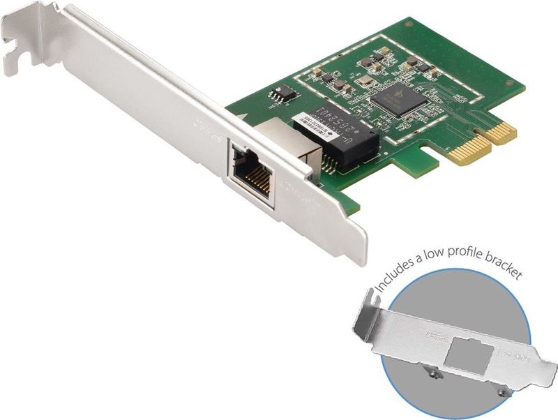 Edimax EN-9225TX-E Gigabit LAN PCI-Express kaart met 1 RJ45 poort